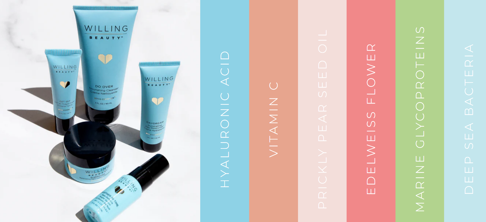 Willing Beauty set - skincare - Healthy Living - TIOLI Moments