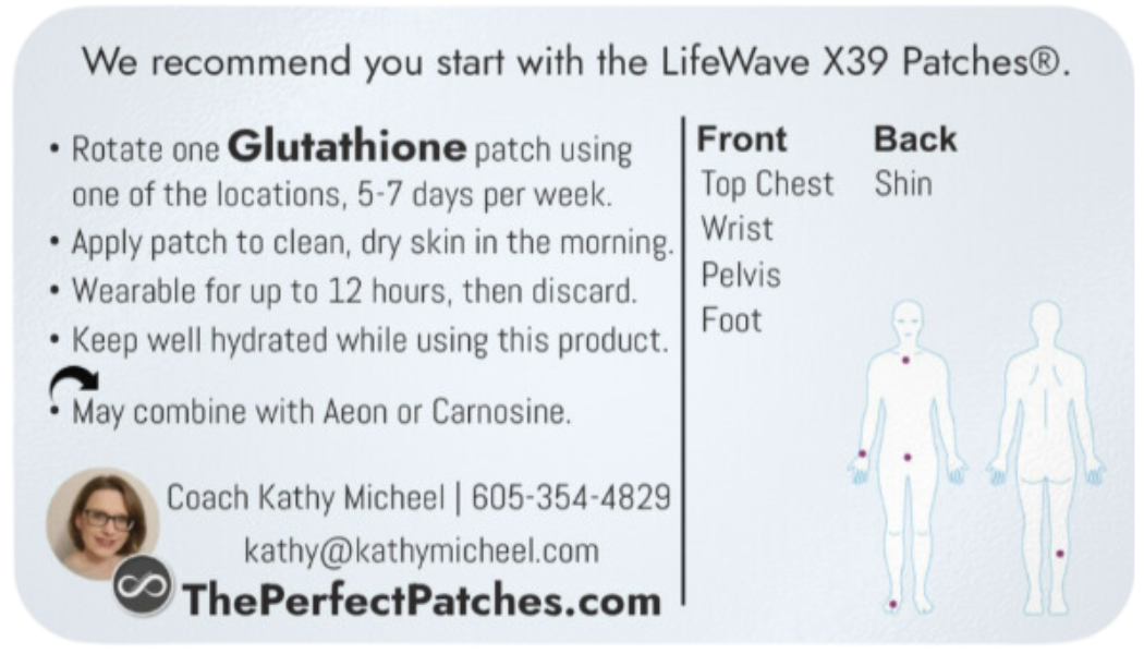 LifeWave - Activate your stem cells with the Glutathione patch placement - TIOLI Moments